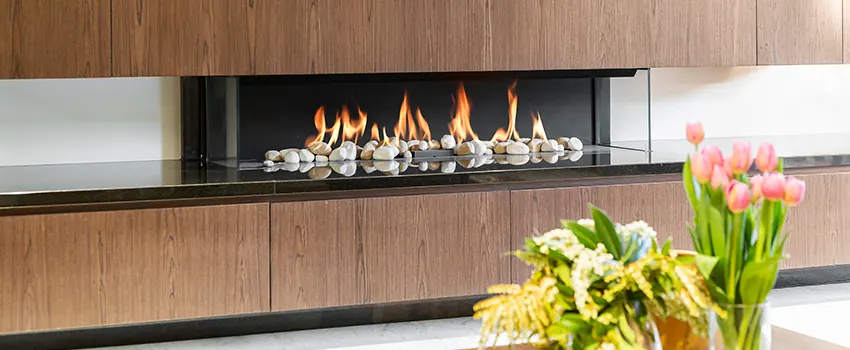 Double-height Fireplace Design Refurbishment in Somerville, Massachusetts