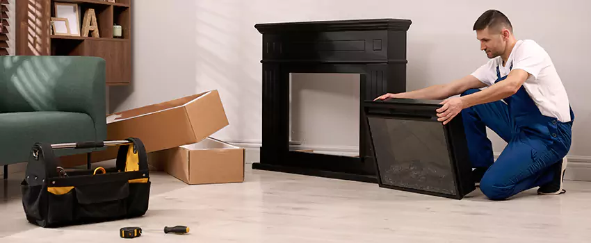 Old Rusted Metal Fireplace Repair And Replacement in Somerville, MA